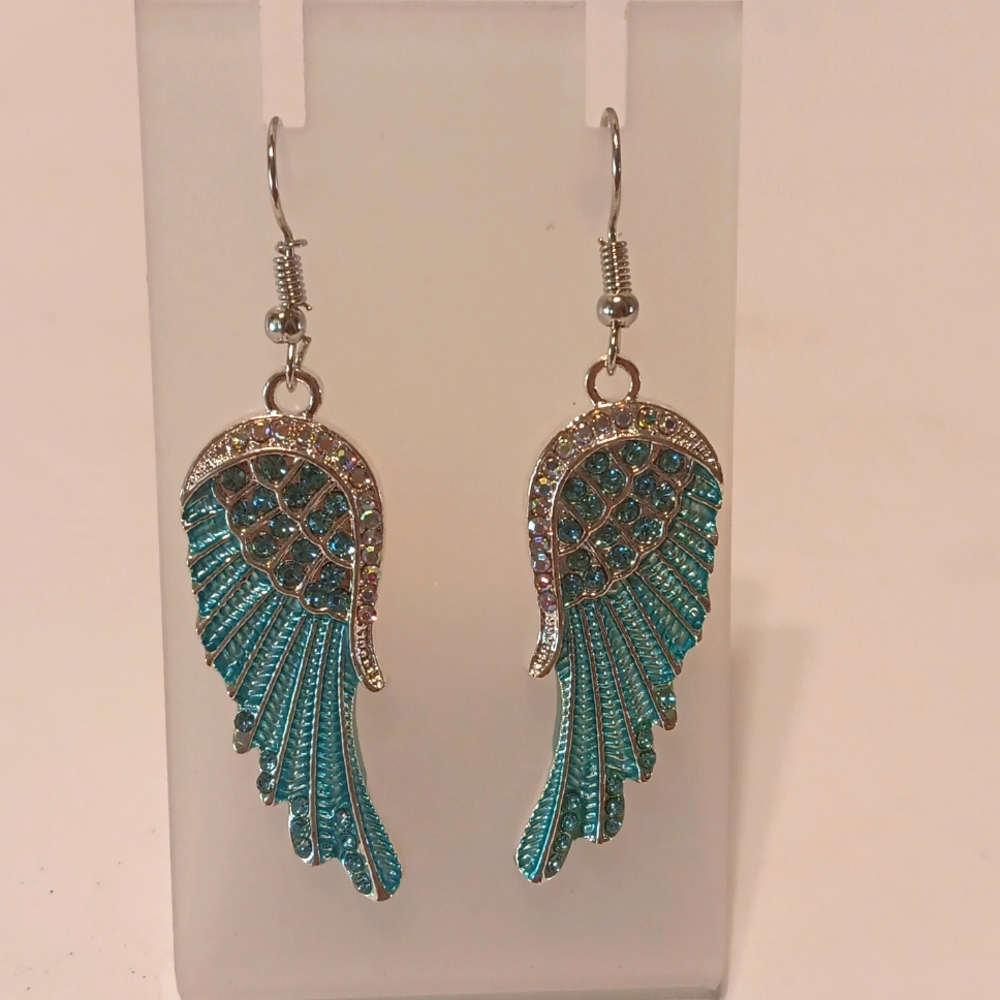 Pair of Angel wing earrings New in bag
